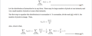 Histogram Equalization